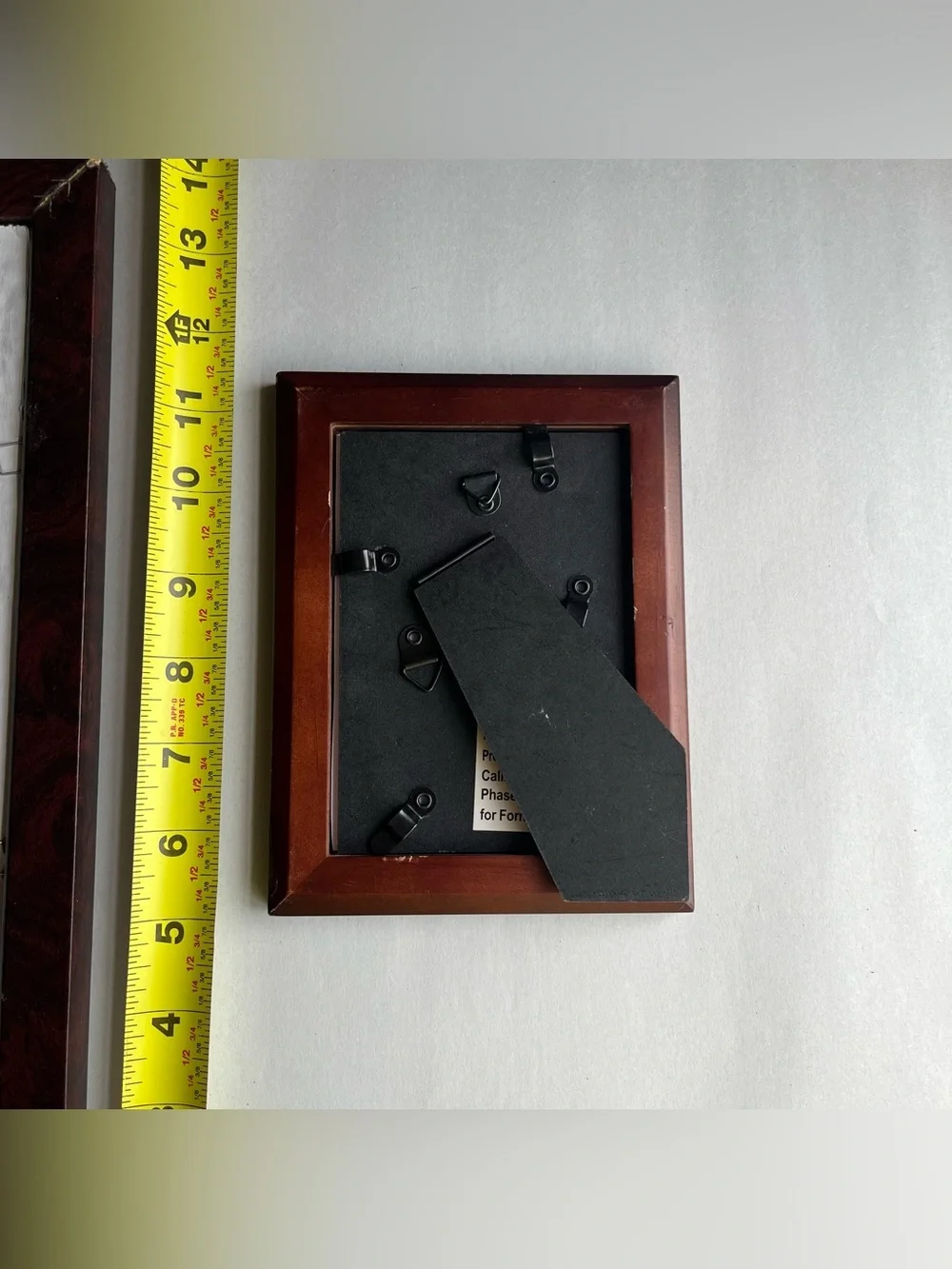 Vintage Wood Picture Photo Frames w/ Fine Art Prints-Set of 2